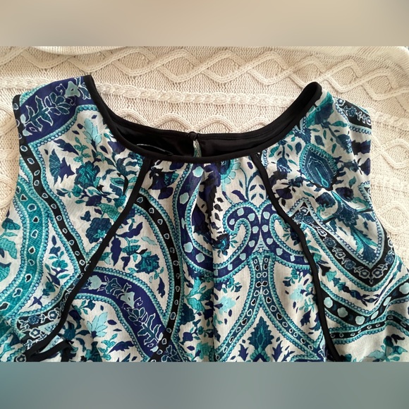 AB Studio Sleeveless Patterned Ruffle Detailed Blouse Women’s Size 3X - Picture 16 of 16